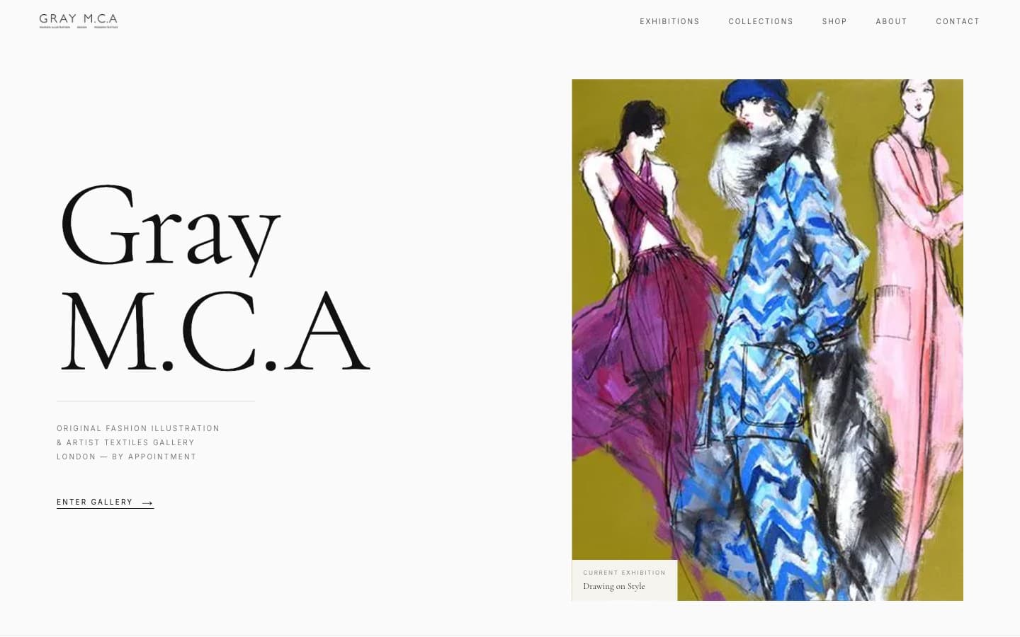 Gray M.C.A — Fashion Illustration Gallery website designed and built by Glow Up Digital